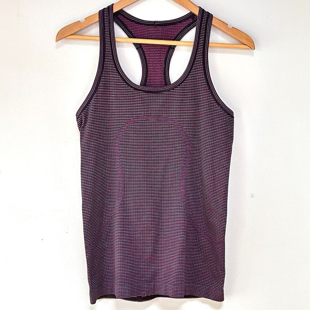 Lululemon Swiftly Tech Racerback‎ Tank Top Blue Size 6 Womens Athletic Running